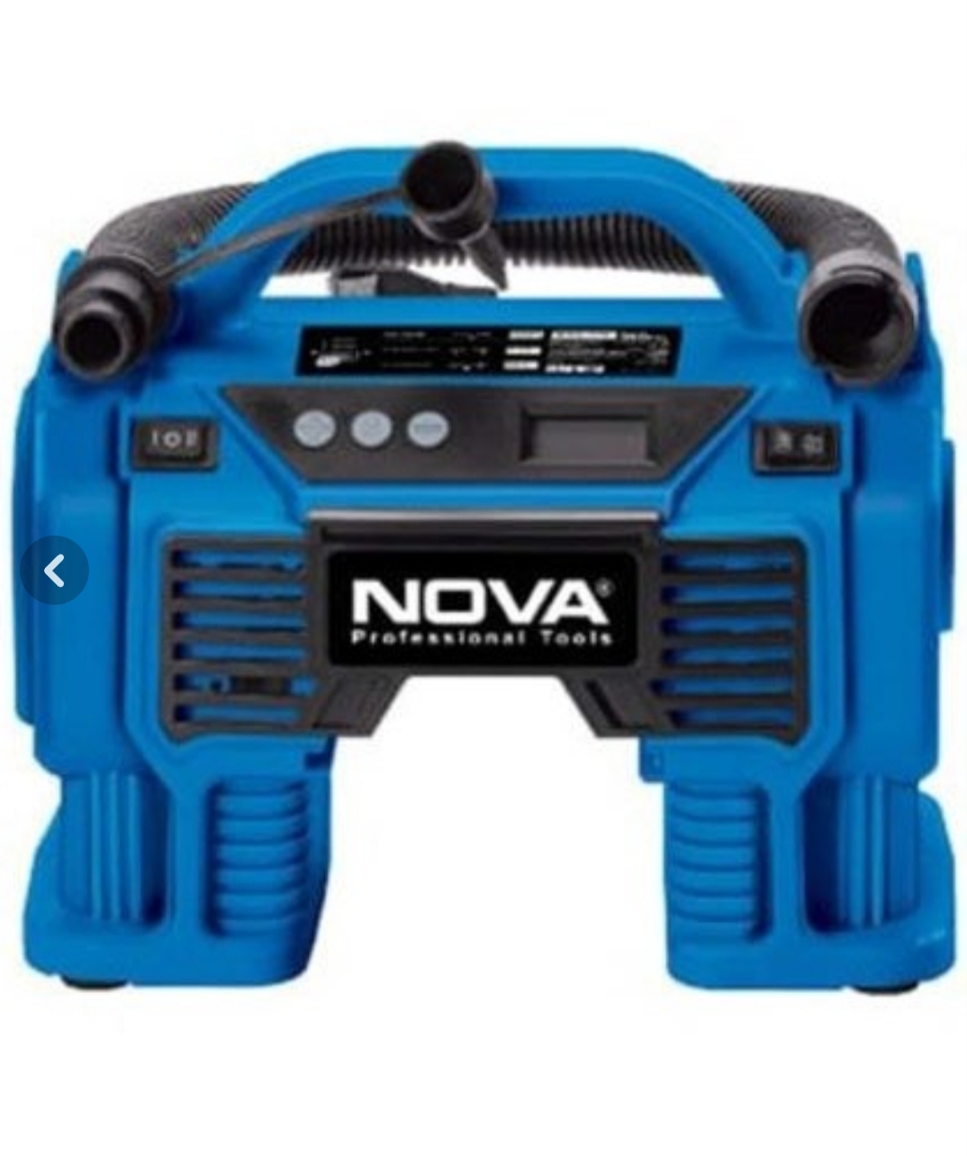 مینی کمپرسور باد فندکی نووا مدل NTA-9160 با باتری ۱۲ ولت